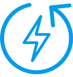 Athletic recovery and performance optimization icon