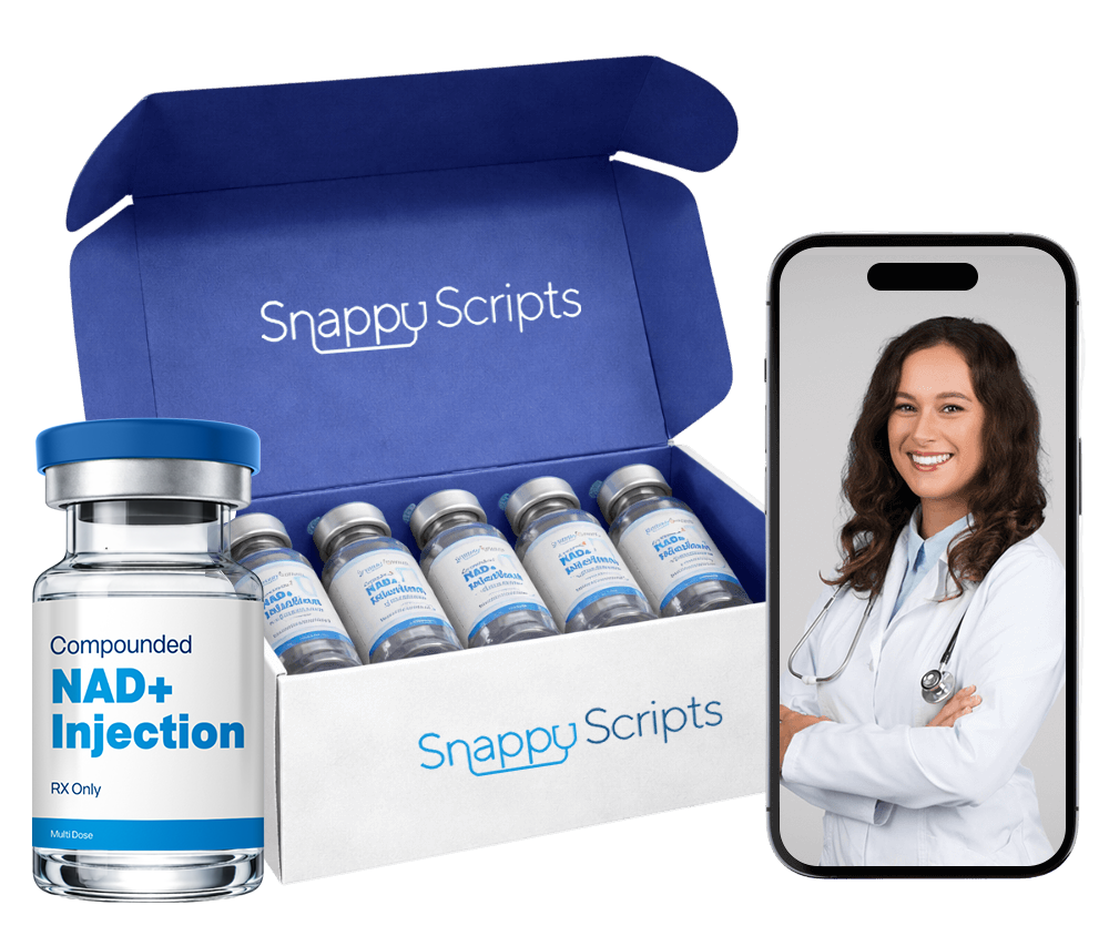 Person experiencing improved energy and focus with NAD+ support
