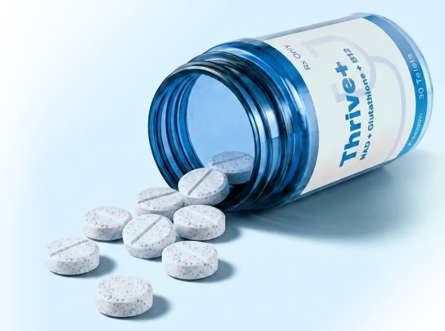 Thrive+ triple-action support with NAD+ glutathione and B12